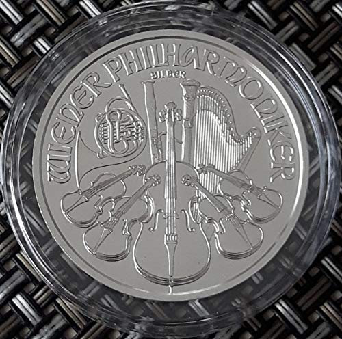 1 Unze oz Silber Wiener Philharmoniker 2020 einzeln in Münzkapseln verpackt