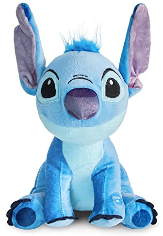 Disney Kuscheltier mit Sound, Stitch Plüschtier, Dumbo Kuscheltier, Simba Kuscheltier (Blau Stitch)