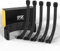 EZDIY-FAB PSU Cable Extension Sleeved Custom Mod GPU PC Power Supply Soft Nylon Braided with Comb Kit 24PIN/3x 8PIN to 6+2Pin/ 2X 8PIN to 4+4PIN-300MM/11.8in - Black