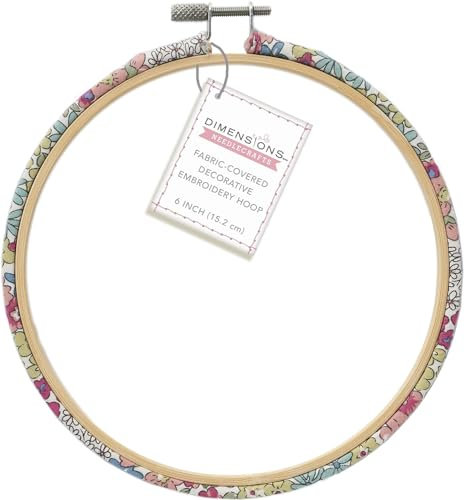 Dimensions – Stickrahmen – Stoffüberzogen – 72-76346 – Handarbeit für Erwachsene – 15 cm