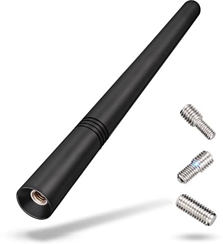 Eightwood Autoantenne FM DAB Antenne Auto 14.2cm Universal Dachantenne Auto Autoradio Antenne kurz mit starker FM/AM/DAB Empfangsfunktion