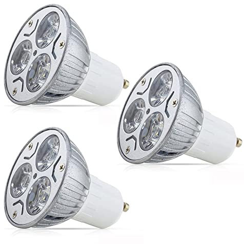 GU10 LED, 3W 210-240 Lumen Leuchtmittel, Kaltweiß 6000K Birne Lampe Spot, ersetzt 25W Halogenlampen, 120° Grad Strahlwinkel Reflektorlampen Nicht dimmbar Spotlight Esszimmer Wohnzimmer Flur Küche