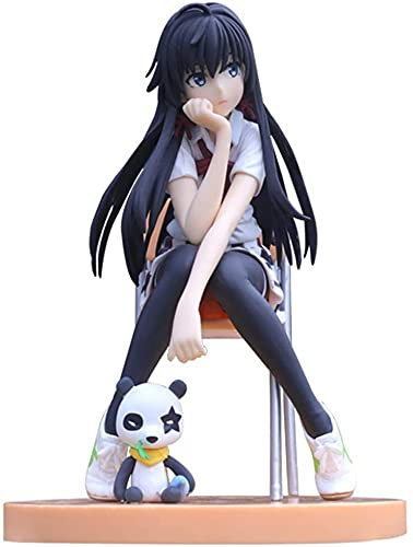 Eamily Figur Modell 15cm PVC Unbeweglich PVC Girl Anime Figur Sammlerstück Modell Garage Kit für Anime Figur Fans - mit Stuhl