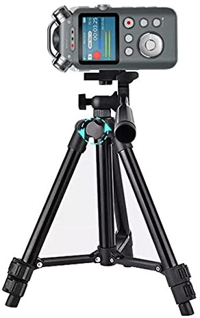 TronicXL Trépied professionnel en aluminium 1/4 compatible avec Roland Philips Tascam Sony Olympus Zoom H4n Pro H5 H6 Enregistreur mobile H2n Support 60 cm