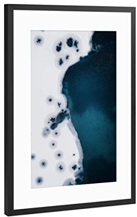 artboxONE Poster mit Rahmen Schwarz (Metallic) 45x30 cm Icebreaker von 2B Optik - gerahmtes Poster