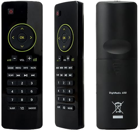 Ersatz-Fernbedienung Geeignet für Technisat DigitRad Fernbedienung Modell, YiBiChin Original Ersatz Fernbedienung Fit für Technisat DigitRadio 400