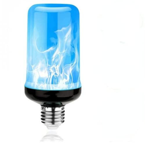 anso E27/E26 LED Flicker Flame Bulb Burning Light Fire Effect Lamp Party Decor Gravity Sensitive Lamp (Blue,E27)
