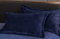 Michorinee 2er Set Warme Fleece Kissenbezug 40x80 cm Dunkelblau Cashmere Touch Kuschelig Flauschig Plüsch Samt Kissenhülle Kopfkissenbezug mit Reißverschluss
