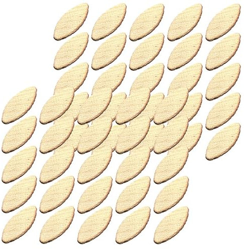 cyclingcolors 50x Flachdübel Verbindungsplättchen Holzlamellen, 53 x 19 x 4 mm T10