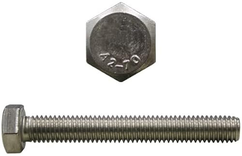 Sechskantschrauben DIN933 M10x20 Edelstahl V2A 50 Stk. Maschinenschrauben Schlüsselschrauben A2