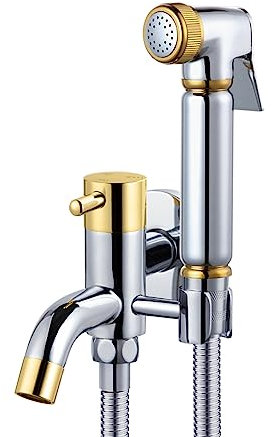 Grifo Pulverizador De Bidé,Dorada,Grifo Bidet De Para Wc,Rociador De Bidé De Mano,Bidé De Cobre Presurizado Para Inodoro,B Dorada