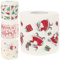IMIKEYA 4 Rollen Toilettenpapier mit Weihnachtsmuster toilettenpapier mit weihnachtsmotiv weihnachts klopapier Weihnachtsstrumpf Badetücher Toilettenpapier Weihnachtssto
