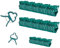 heyfurni 70 Pflanzenclips, Pflanzenklammern/Tomatenclips für Tomaten, Rosen, Reben, Gurken, Gemüse und andere Rankpflanzen, Gartenclips/Tomatenklammern, grün, 50×L,20×S