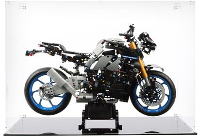 icuanuty Display-Wandtafel für Lego 42159 Technic Yamaha MT-10 SP Motorrad, Wandhalterung Haken für Lego F1 Auto, Dekoration für Erwachsene (Modell Nicht enthalten!)