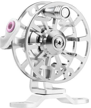 Fliegenrolle für Rechtshänder, leicht, 53 mm/50 g, Aluminiumlegierung, Eisangelrad, Spulen, Angelrolle, Mini-Fliegenrad