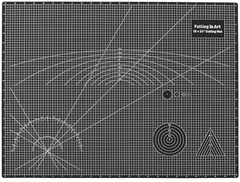 COOZEE Schneidematte A2, 45x60 cm 5-lagige Selbstheilend Schneidematte, Bastelunterlage Schnittfest, Bastelmatte, Schreibtischunterlage und Schneidematte zum Nähen, Schwarz