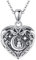 CUPENDA Katze Medaillon Kette mit Bild Sterling Silber Herzform Katze Foto Medaillons Anhänger Halskette Memory Schmuck Valentinstag Geschenke für Frauen