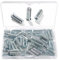 VooGenzek 60 Piezas M6.3 * 20 mm Tornillos Euro, Tornillo Especial para Muebles, Tornillos Europeos Avellanados, para Bisagras de Muebles, Guías de Cajones