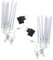 Uonlytech 20CM LED Meteorschauer Regenröhren Lichter Mit EU Stecker Helle Fallende Lichterkette Für Weihnachten Hochzeiten Partys Und Wohnkultur Blaues Licht