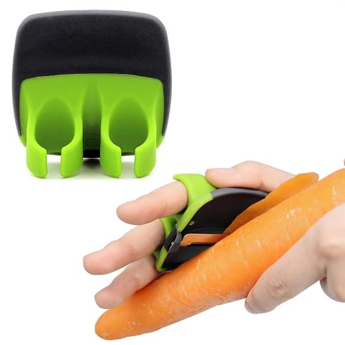 2 Pack Finger Grip Vegetable Peelers for Kitchen - Carrot Peeler, Potatoes Peeler, Palm Peeler - Silicone Veggie Peeler for Kitchen Fruit Peeler Kitchen Peeler - Potato Peeler Hand Peeler