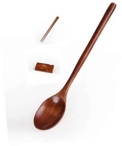 TOPBATHY kit de Cubiertos de madera Set de cubiertos portátil Cubiertos reutilizables Set de mesa de madera de viaje cubiertos de senderismo juego de cubiertos