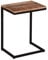 MR. DEKO® Beistelltisch Materos aus Holz I Couchtisch modern I Tisch fürs Sofa I Wohnzimmertisch in aus Mango I Betttisch I Serviertisch im C-Design I Kleiner Beistelltisch multifunktional