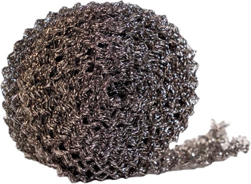 BERNATOM - WAROSOL® T Anti-Intrusion - Rongeurs, Reptiles, Insectes - Tricot D'Inox Adaptable - Obture Les Petits Interstices - Barrière Physique Efficace & Durable - 1 m x 6 cm