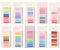 2000 Stück Haftstreifen, 10 Stile Sticky Notes Book Tabs Post it Pastell Transparente Haftnotizen Klebezettel Post its Klein Index Tabs Haftmarker Page Marker Pastell Notizzettel Bücher Zubehör