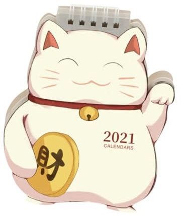 EXCEART 1 Stück 2021 Kalender 2021 Neues Jahr Auf Papier Weiß