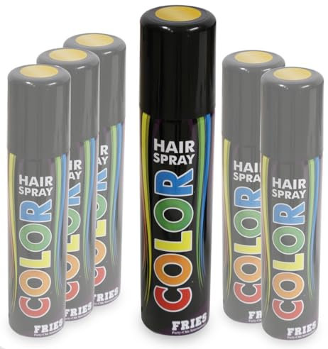 Big-Pack 6er Bundle Hairspray Color Gold, Haarspray mit Farbe Gold NEU/OVP - 6 Dosen zum Sparpreis