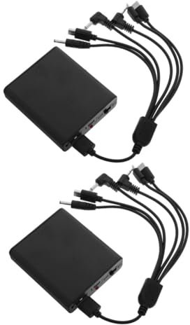 UKCOCO 2stücke Notstromversorgung Batteriekasten Für Sicherheitsboxen Externe Backup-stromquelle Mit Mehrfachanschlüssen Für -Beleuchtung Und Notfälle