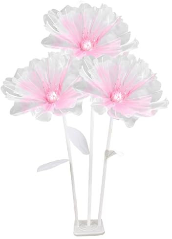 Fiori giganti 1 Set Garza Artificiale Grandi Fiori con 3 Parte di e Stelo Pieghevole in Piedi Decorazioni di Fai -da -Te per Matrimonio, Sfondo, Fotografia, Rosa Rossa