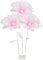 Fiori giganti 1 Set Garza Artificiale Grandi Fiori con 3 Parte di e Stelo Pieghevole in Piedi Decorazioni di Fai -da -Te per Matrimonio, Sfondo, Fotografia, Rosa Rossa