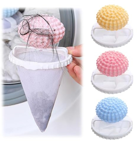 Pet Hair Catcher Reusable for Washing Machine – Lint Trap & Fur Remover Mesh Bag for Dog & Cat & Pet Hair – Laundry Helper