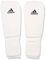 adidas Schienbeinschoner Kickboxen Shin-n-Step Pad Schienbeinschutz, Weiß, M