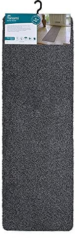 JVL 01-885CH Tanami Two tone Fleck Barrier Runner Door Mat, Charcoal, 50 x 150 cm