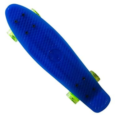 MASTER Kunststoff-Board mit Leuchtrollen Mini Cruiser, Blau, One Size