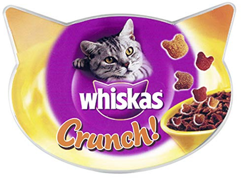 Whiskas Crunch Cat Treats, Crunchy Topping Treats with Poultry, 10 x 100 g