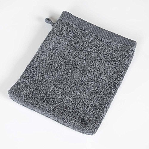 Mixibaby Waschhandschuh Waschlappen Grau 21cm x 15cm