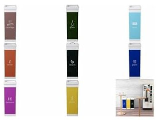 Paperflow Papelera 60L Azul Reciclaje selectivo para Papel. P