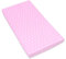 Amilian Spannbettlaken Spannbetttuch für Babybett Kinderbett 60x120 cm, 70x140 cm, 100% Baumwolle, fürs Baby, Baby Bettwäsche Größe: 140x70 cm, Muster: Sternchen Rosa