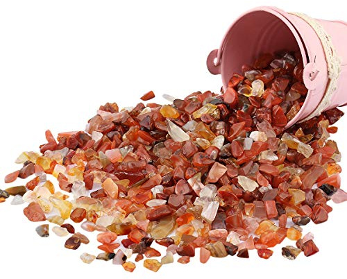 Nupuyai 460g Trommelsteine Edelsteine Heilsteine Dekosteine | kleine Edelstein-Chips, Steinsplitter, Halbedelsteine ohne Loch, Heilsteine Dekosteine für Vasen&Schmuck, Haus Garten Deko
