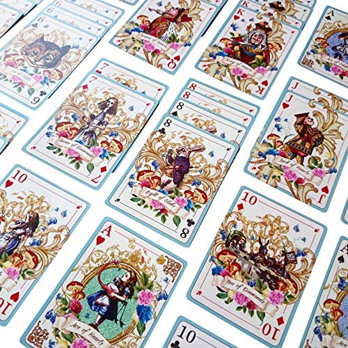 ASVP Shop Alice im Wunderland Spielkarten – perfekt für Themenpartys, Spiele und Dekoration