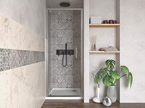 Box doccia Porta doccia anta singola 70 75 80 90 100 ad 1 anta apertura battente pivot altezza 195 cristallo temperato 6 mm (90 (86-91) cm)
