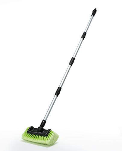Brosse de Lavage de Voiture de 30,5 cm avec Long Manche avec Poils Doux pour Voiture, Camion, Bateau, Camping-Car, revêtement de Maison, terrasse, Camping-Car, Nettoyage extérieur Vert
