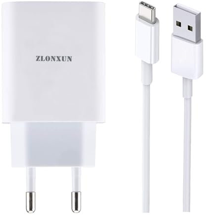 ZLONXUN Chargeur Rapide pour Huawei P40 P30 P20 Lite Pro P50 P10 P9 Plus, Mate 10 20 Lite Pro 20X 9,Honor 10/20/View 20/9X/G9/8. avec Câble USB C 1.5 m