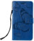DENDICO Coque pour Galaxy A20E, Papillon Imprimé PU en Cuir Coque Magnétique Portefeuille TPU Étui Housse pour Samsung Galaxy A20E - Bleu