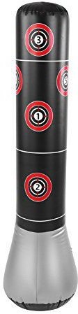 Freistehender Boxsack, Boxing Punch Bag Boxsack-Ständer Aufblasbarer Standboxsack Tumbler Bop Bag für Kinder und Erwachsene Boxtraining Training