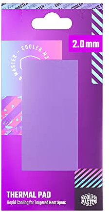 Cooler Master Thermal Pad - Conductivité Thermique 13.3 W/mK, Améliore le Refroidissement des Composants PC, Électriquement Non Conducteur, Adhésif Double Face, Facile à Appliquer - 95 x 45 x 2.0mm