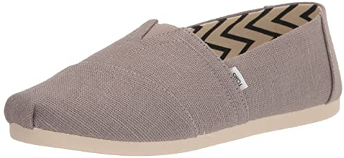 TOMS Men's Alpargata Heritage Canvas Loafer Flat, Cement, 8.5 UK